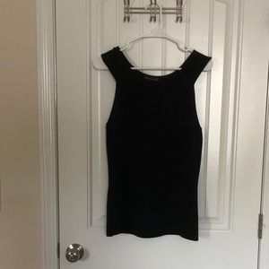 💖 M Black Cable & Gauge sleeveless top